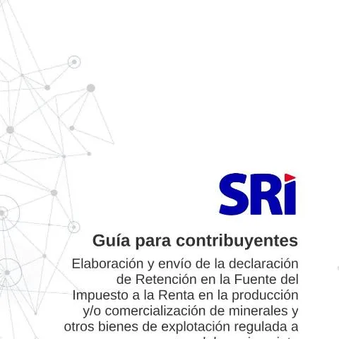 Vista previa del documento Instrucciones para el Formulario de Retención en la Fuente de Impuesto — Impuestos (CERFA n°Retenciones en la fuente del impuesto a la renta en la comercializacion de minerales)