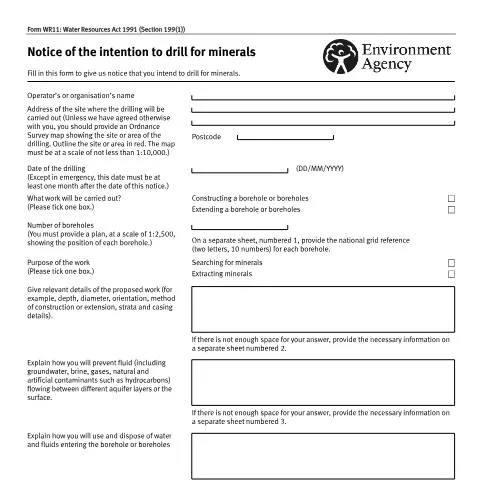 Document preview: Essential Guide to the Notice of Intent for Mineral Drilling — Government & admin