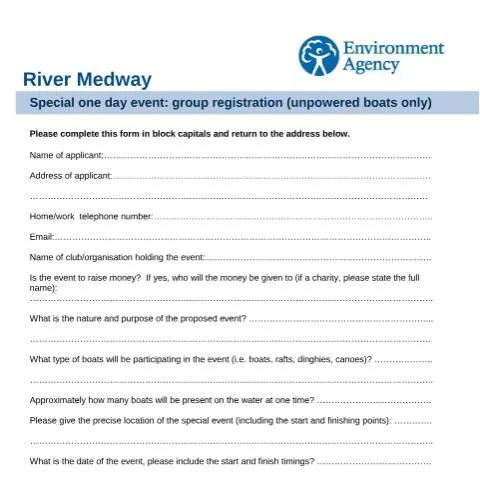 Document preview: Navigating the River Medway: Your Event's Essential Step — Government & admin