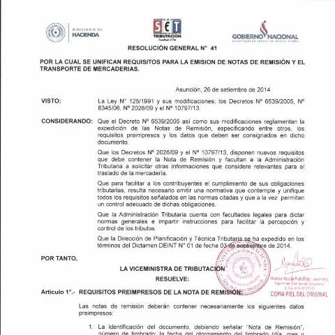 Vista previa del documento Normativa de facturación y timbrado en Paraguay — Trámites administrativos