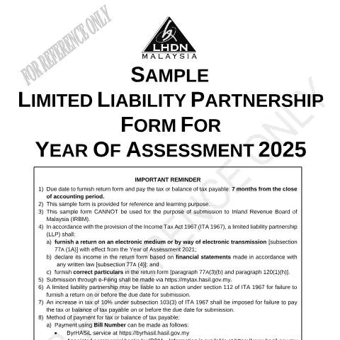 Document preview: Panduan Lengkap Borang Pengembalian LLP 2025 — Proses pentadbiran