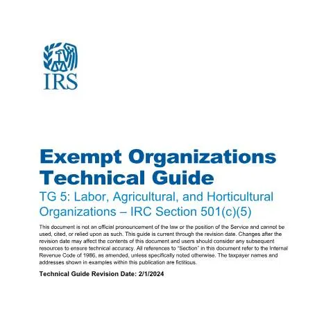 Document preview: Mastering IRS Publication 5843 for Your Organization's Success — Taxes (CERFA n°PUB-5843)