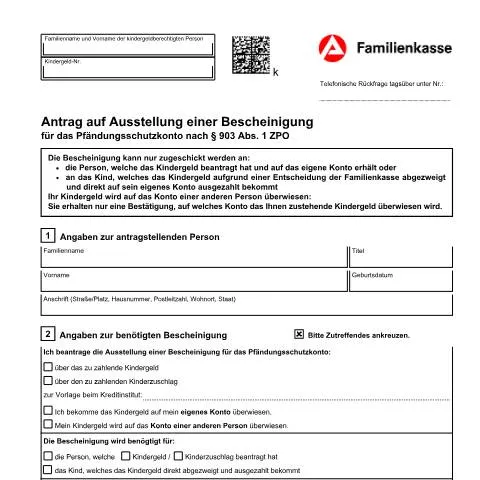 Dokumentvorschau: Wichtige Informationen zum Antrag KG 46 für Pfändungsschutzkonto — Recht & Justiz (CERFA n°kg46-antrag-pfaendungsschutzkonto_ba043911)