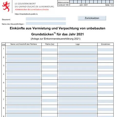 Aperçu du document Comprendre la déclaration des revenus de location au Luxembourg — Démarches administratives (CERFA n°195 D)