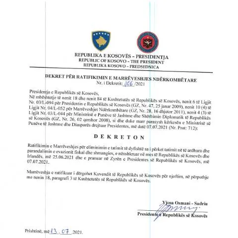 Document preview: Rëndësia e Formularit 'Shkarko marrëveshjen' në Marrëveshjet — Procedura administrative