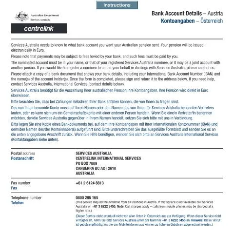 Document preview: Complete the International Bank Account Form AUS178 for Overseas — Banking & finance (CERFA n°AUS178)
