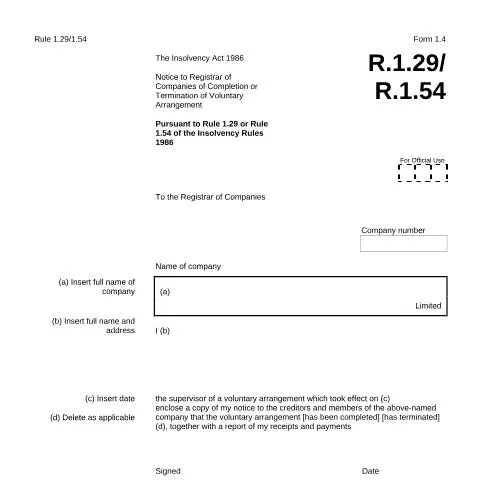 Document preview: Understanding the Voluntary Arrangement Notice Process — Legal & justice