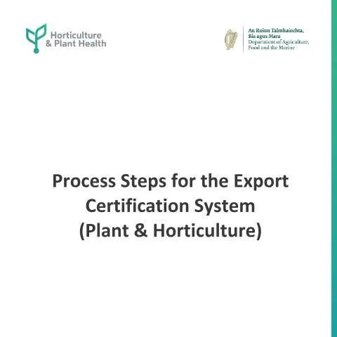 Document preview: Navigating Export Certification for Plants and Products — Government & admin