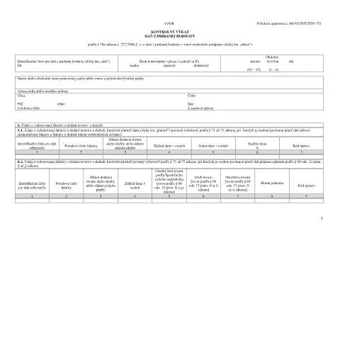 Document preview: Dôležitosť kontrolného výkazu DPH KVDPHv23 — Administratívne úkony (CERFA n°KVDPHv23)