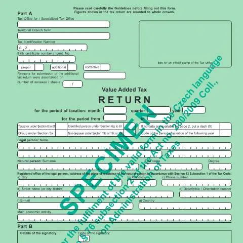 Document preview: Jak správně vyplnit Přiznání k dani z přidané hodnoty — Daně a fiskální záležitosti (CERFA n°25 5401/A)