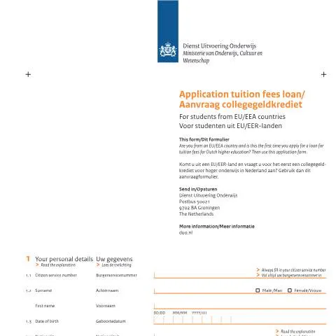 Documentvoorvertoning: Financiële ondersteuning voor EU/EER-studenten in Nederland — Onderwijs & opleiding