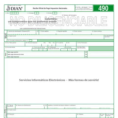 Vista previa del documento Importancia del Recibo Oficial F490-2013 en el Cumplimiento Fiscal — Impuestos (CERFA n°F490-2013)