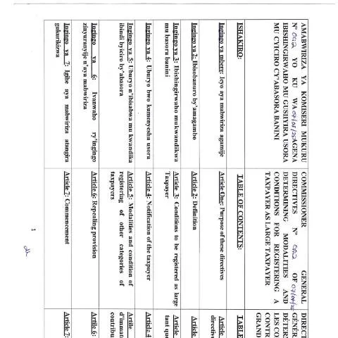 Document preview: Rwanda Revenue Authority: 2025 Commissioner General Directives — Government & admin (CERFA n°Commissioner_General_Directives_7th_Jan_2025)