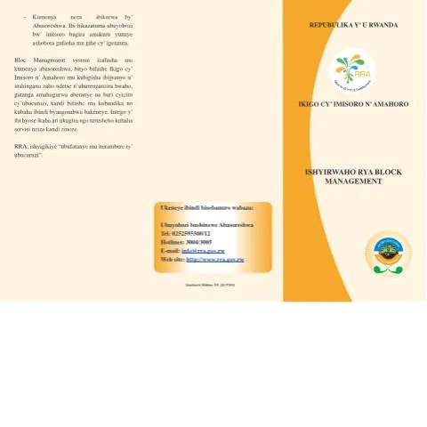 Document preview: Understanding Rwanda's Block Management System — Government & admin (CERFA n°block_management)