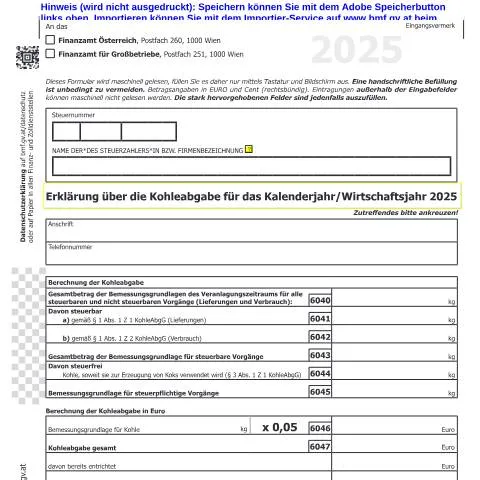 Dokumentvorschau: Wichtige Informationen zur Kohleabgabe KOH1 für 2025 — Steuern (CERFA n°KOH1)