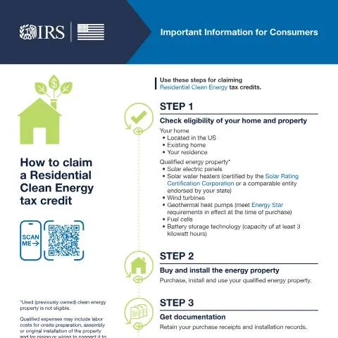 Document preview: Claim Your Residential Clean Energy Tax Credits with IRS PUB-5977 — Taxes (CERFA n°PUB-5977)