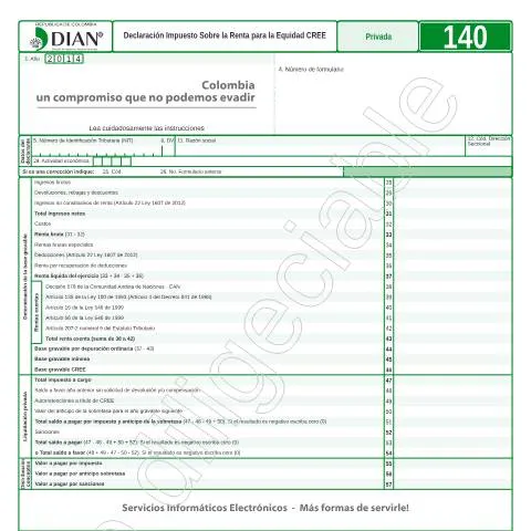 Vista previa del documento Guía Completa sobre la Declaración CREE 2015 — Impuestos (CERFA n°F140-2015)