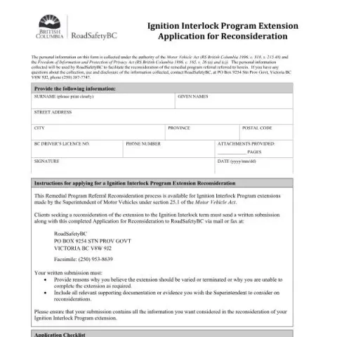 Document preview: Reconsider Your Ignition Interlock Program Extension in British — Vehicle & driving