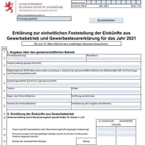 Aperçu du document Comprendre le formulaire 300 D pour les entreprises collectives — Impôts & fiscalité (CERFA n°300 D)