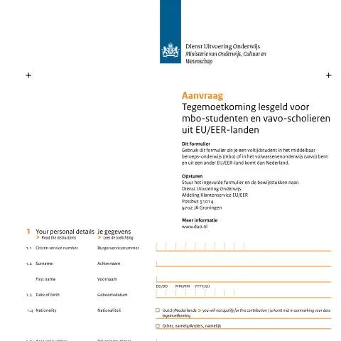 Documentvoorvertoning: Financiële ondersteuning voor mbo en vavo-studenten in Nederland — Onderwijs & opleiding