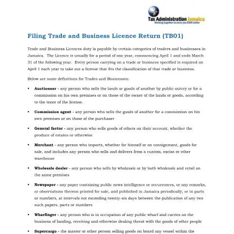 Document preview: Guide to Filing and Paying Your Trade and Business License Online in — Library (CERFA n°How+To+-+File+and+Pay+Trade+and+Business+License+Online++(FINAL))