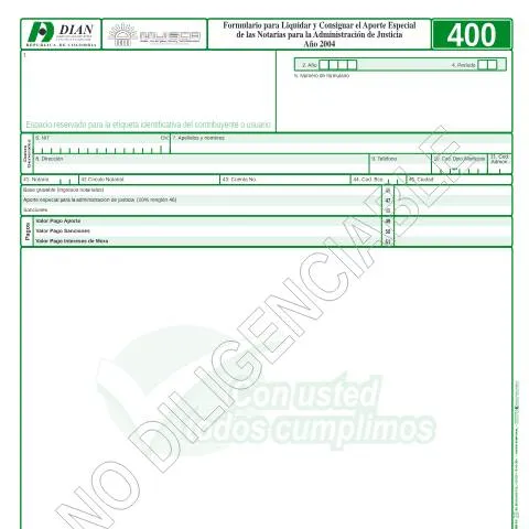 Vista previa del documento El Rol del Formulario F400-2004 en la Justicia Colombiana — Impuestos (CERFA n°F400-2004)