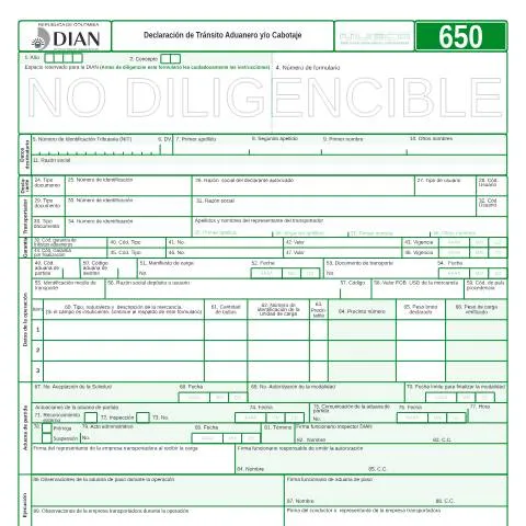 Vista previa del documento Importancia de la Declaración de Tránsito Aduanero F650-2008 — Trámites administrativos (CERFA n°F650-2008)