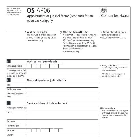 Document preview: Understanding the OS AP06 Form for Overseas Companies — Government & admin