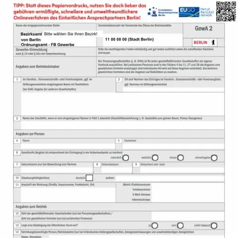 Dokumentvorschau: Gewerbe-Ummeldung im Bezirksamt Berlin: Ihr Leitfaden — Unternehmen (GewA2)