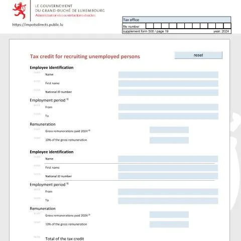 Aperçu du document Optimisez votre recrutement avec la bonification d'impôt pour chômeurs — Impôts & fiscalité (CERFA n°BCHOME)