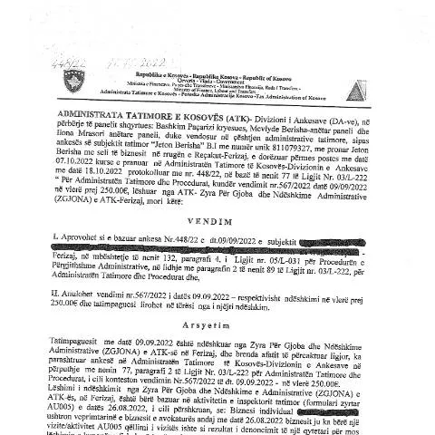 Document preview: Një Hyrje në Vendimin 448-22 dhe Rëndësia e Tij — Procedura administrative