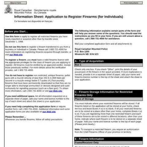 Document preview: Register Your Restricted Firearms with RCMP Form 5624e — Legal & justice (5624e)