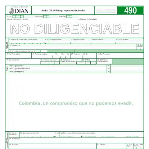 Vista previa del documento Importancia del Recibo F490-2007 en el Pago de Impuestos — Impuestos (CERFA n°F490-2007)