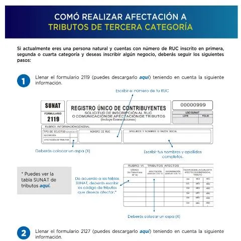 Vista previa del documento Guía Completa sobre Tributos de Tercera Categoría en Perú — Trámites administrativos