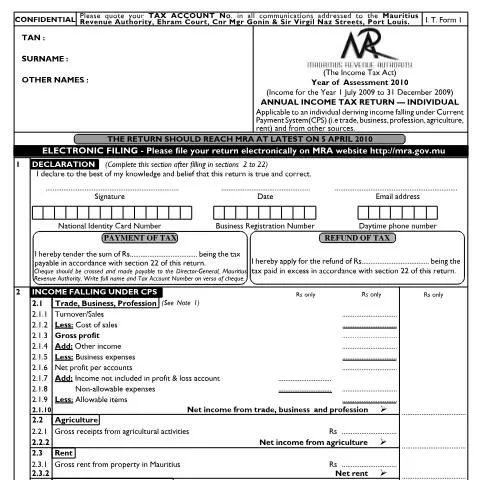 Document preview: Mastering the Individual Return 01 Form for Tax Success — Taxes (CERFA n°Return012010)