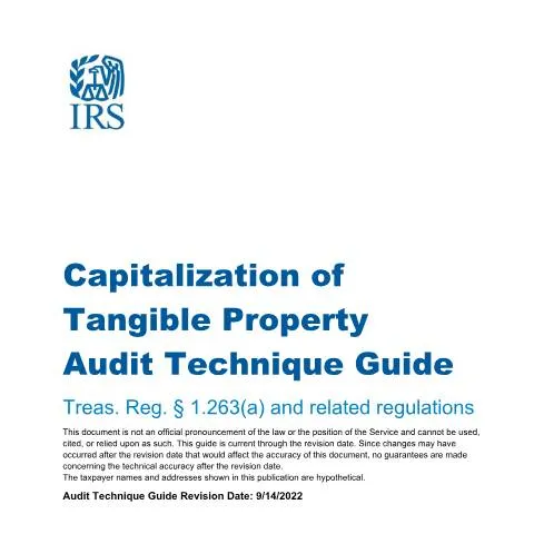 Document preview: Understanding IRS Publication 5712 for Tangible Property Management — Taxes (CERFA n°PUB-5712)