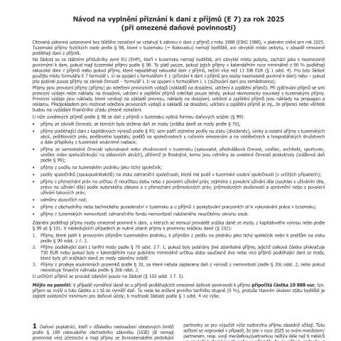 Dokumentvorschau: Leitfaden für das Einkommensteuererklärungsformular E8-CS 2025 — Steuern (CERFA n°E8-CS)