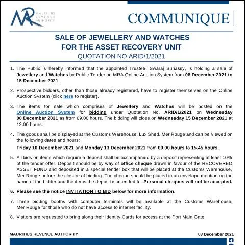 Document preview: Explore the Unique Auction of Jewellery and Watches — Government & admin (CERFA n°AuctionSales081221)