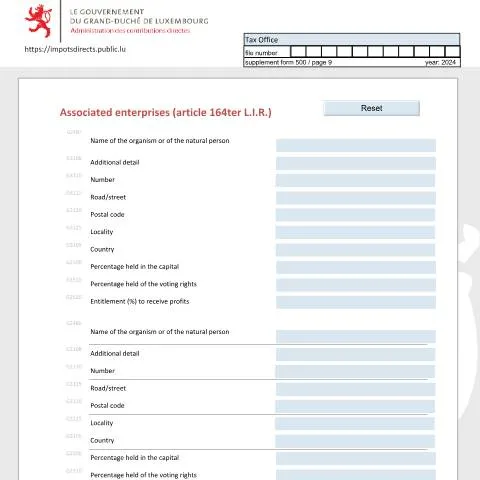 Aperçu du document Comprendre le Formulaire EA_E pour les Entreprises Associées — Impôts & fiscalité (CERFA n°EA_E)
