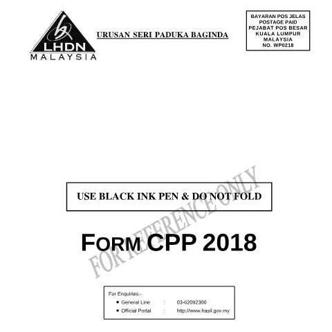 Document preview: Pentingnya Form CPP 2018 dalam Proses Cukai Petroleum — Cukai & percukaian