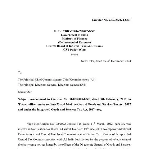 Document preview: Understanding the Recent Amendments to GST Circular No. 31/05/2018 on — Government & admin (CERFA n°GST)