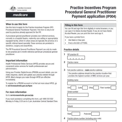 Document preview: Mastering the IP004 Form for GP Incentives — Health (CERFA n°IP004)