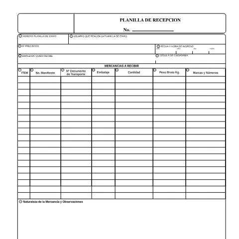 Vista previa del documento La Crucial Función de la Planilla de Recepción en el Comercio — Trámites administrativos (CERFA n°F62074-2004)
