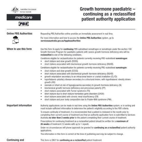Document preview: Navigating the PB164 for Paediatric Growth Hormone Therapy — Health (CERFA n°PB164)