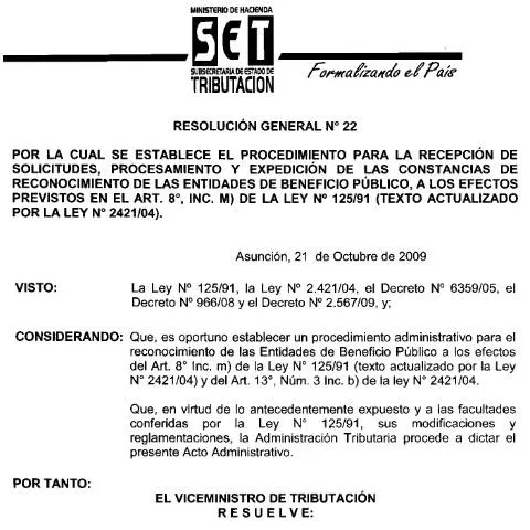Vista previa del documento Procedimientos para reconocimiento de entidades de beneficio público — Trámites administrativos