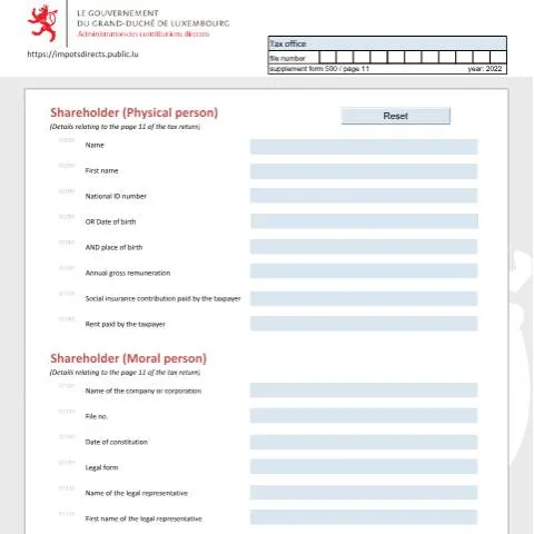 Aperçu du document Comprendre le Formulaire Associé pour Actionnaires au Luxembourg — Démarches administratives (CERFA n°ass-e)
