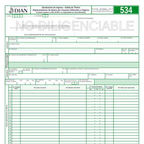 Vista previa del documento Importancia de la Declaración F534-2010 en el Manejo de Dinero — Trámites administrativos (CERFA n°F534-2010)