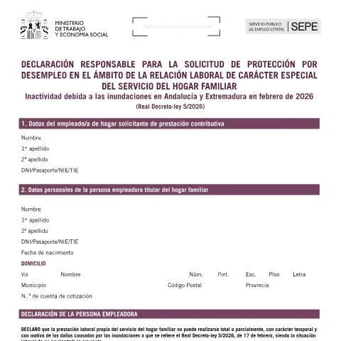 Vista previa del documento Impacto de las inundaciones en el empleo del hogar en 2026 — Impuestos