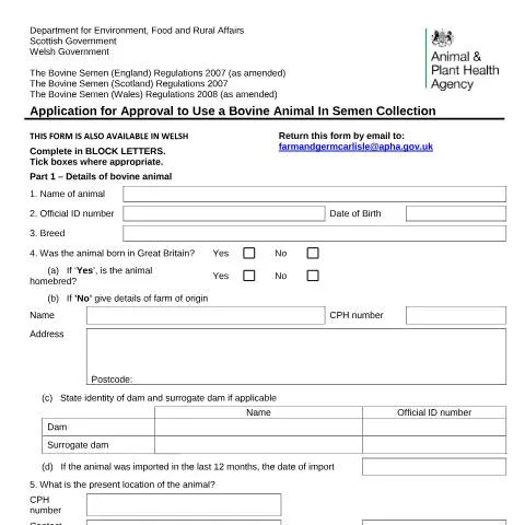 Document preview: Navigating the Bovine and Boar Semen Licensing Process — Government & admin