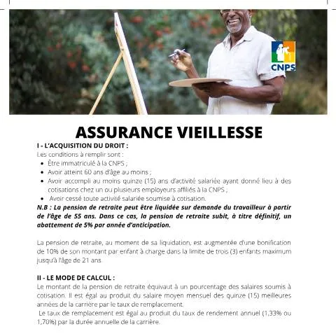 Aperçu du document ASSURANCE VIEILLESSE : Préparez votre avenir dès maintenant — Santé